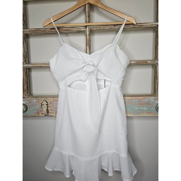 Hello Molly Dresses & Skirts - NWT Hello Molly White Cut Out Dress Bride/ Shower/ Bachelorette Size  6
